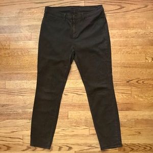 J Brand 811 Mid Rise Skinny Leg Suede